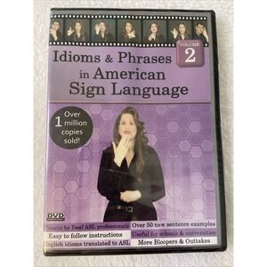 MIdioms & Phrases In American Sign‎ Language Volume 2 Dvd Education 2008 NIP